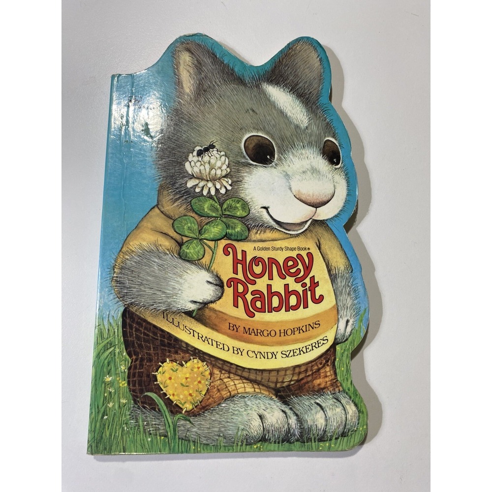 Vintage 1982 Honey Rabbit Board Book Children's Stories Cyndy Szekeres
